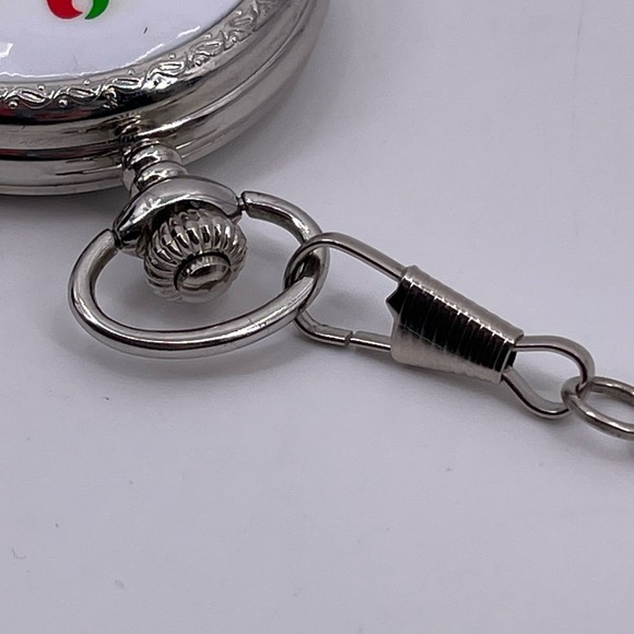 Beijing 2008 Olympics Pocket Watch Collectible Flip Open Pocketwatch with Chain - Picture 9 of 12